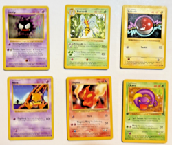 6 VINTAGE POKEMON CARD LOT 1st EDITION & SHADOWLESS BASE SET LP RARE WORC 1999 - Image 2