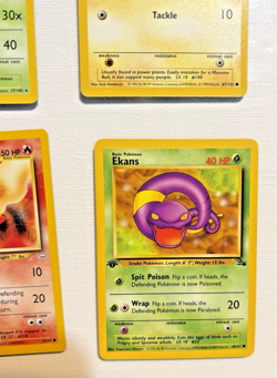 6 VINTAGE POKEMON CARD LOT 1st EDITION & SHADOWLESS BASE SET LP RARE WORC 1999 - Image 3