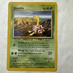 Shuckle Pokemon Card 72/111 Neo Genesis-Unlimited Edition Regular LP VTG WOTC - Image 1