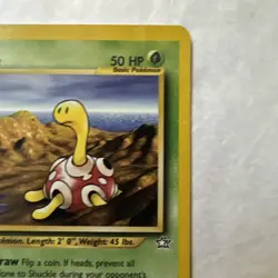 Shuckle Pokemon Card 72/111 Neo Genesis-Unlimited Edition Regular LP VTG WOTC - Image 3