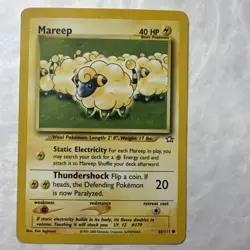 Mareep Pokemon card 65/111 Neo Genesis - Image 1
