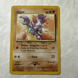 Gligar 59/111 Pokemon Card TCG Neo Genesis Unlimited Vintage - Image 1