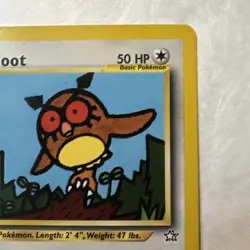 Hoothoot Pokemon Card Neo Genesis 60 Regular Unlimited Common - Image 3