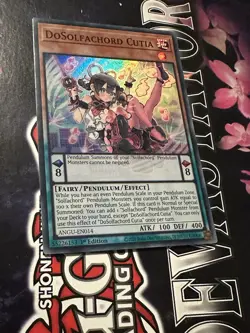 ANGU-EN014 DoSolfachord Cutia Super Rare 1st Edition Mint YuGiOh Card - Image 2