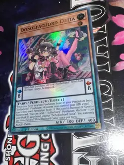 ANGU-EN014 DoSolfachord Cutia Super Rare 1st Edition Mint YuGiOh Card - Image 3