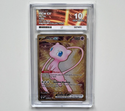Mew ex 205/165 Ace 10 Gold Metal 151 UPC Promo 2023 Pokemon Card TCG Not PSA - Image 1