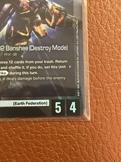 Gundam Card Game Unicorn Gundam 02 Banshee (Destroy Mode) GD01-003 LR - Image 4