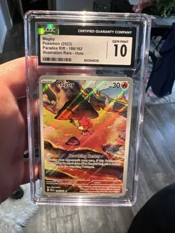 CGC 10 Magby 186/182 Paradox Rift Secret Illustration Rare Pokemon Card - Image 1