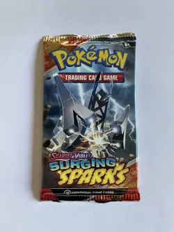 Pokemon Surging Sparks Booster Pack - 10 Cards / Pack - New SEALED! - Image 1