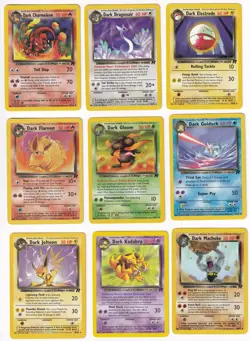 Pokemon Team Rocket COMPLETE SET Uncommon/Common Vintage WOTC 48 Card Lot MP-NM - Image 2
