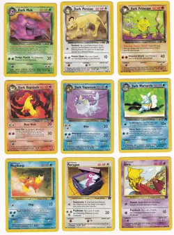Pokemon Team Rocket COMPLETE SET Uncommon/Common Vintage WOTC 48 Card Lot MP-NM - Image 4