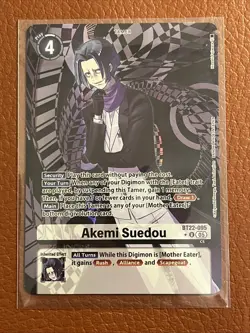 Digimon Card Game Akemi Suedou BT22-095 Cyber Eden Textured Alt Art U - Image 1