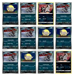 (12) Poochyena Lot Pokemon Cards 113 Twilight Masquerade Deck Building TCG Set - Image 1