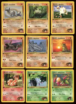 (45) Different First 1st Edition Gym Heroes Pokemon Cards 1999-2k Wizards NM/NP - Image 1