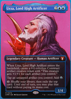 Urza, Lord High Artificer (Borderless) Commander Masters MINT (503148) ABUGames - Image 1