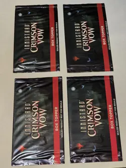 4x Crimson Vow Box Topper - Sealed - Near Mint - Magic the Gathering - Image 1
