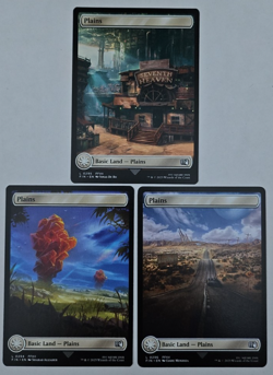 Plains SET OF 3 - Full Art 294/295/296 Final Fantasy NM MTG Magic FF15 FF12 FF7 - Image 1