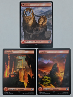 Mountain - SET OF 3 - Full Art 303/304/305 Final Fantasy NM MTG FF4 FF1 FF6 - Image 1