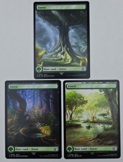Forest - SET OF 3 - Full Art - 306/307/308 Final Fantasy NM MTG FF14 FF3 FF11 - Image 1