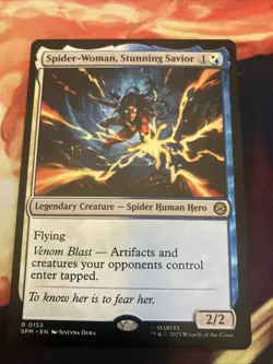 MtG Spider-Man, Spider-Woman, Stunning Savior M/NM #0152 - Image 1