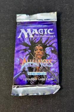 Magic The Gathering Alliances Factory Sealed Booster Pack - Image 1