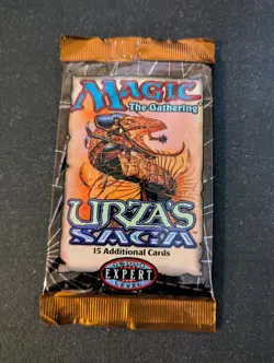 Magic The Gathering Urza's Saga Factory Sealed Booster Pack - Image 1