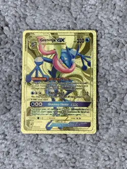 Pokemon Greninja GX HP230 Haze Slash Gold Foil Fan Art Card - Image 1