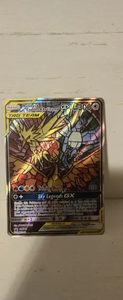 Pokemon TCG Moltres Zapdos Articuno GX SM210 Hidden Fate Promo - Image 1