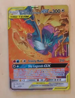 Pokemon TCG Moltres & Zapdos & Articuno GX 44/68 Hidden Fates Holo - Image 1
