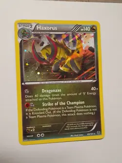 Pokemon Blister Exclusives 69/101 Haxorus Cosmos Holo LP - Image 1