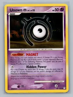 Pokemon TCG Unown [M] 66/123 Mysterious Treasures Normal MP - Image 1