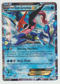 Pokemon TCG Ash-Greninja EX XY 2016 Black Star Promo XY133 Holo Rare English - Image 1