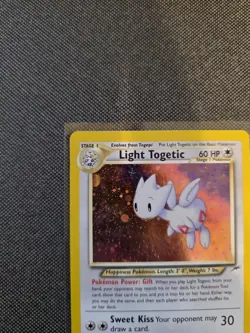 2002 Pokemon Neo Discovery - Light Togetic Holo No. 15/105 - LP - Image 2