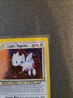 2002 Pokemon Neo Discovery - Light Togetic Holo No. 15/105 - LP - Image 4