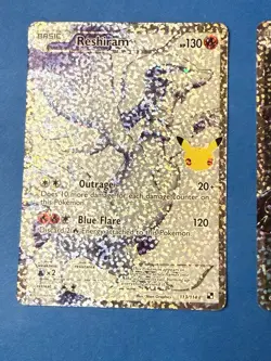 Pokemon TCG Celebrations 25th Anniversary Reshiram And Zekrom Full Art M/NM - Image 2