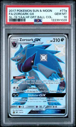 PSA 10 ZOROARK GX 77A/73 FULL ART SHINY SHINING LEGENDS COLLECTION POKEMON ✨ - Image 1