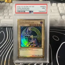 YUGIOH PSA 9 SET | BLUE EYES, DARK MAG, & RED EYES | MAGO-EN001-3 | 1st Edition - Image 5