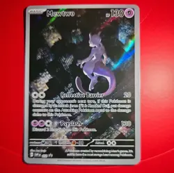 Pokemon TCG Mewtwo #52 Black Star Promo Card Scarlet & Violet 151 UPC - Image 1