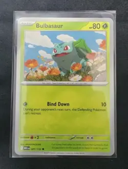 Bulbasaur Common 001/132 Pokemon TCG Card MEG MEGA EVOLUTION Near Mint NM - Image 1
