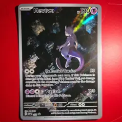 Pokemon TCG Mewtwo #52 Black Star Promo Card Scarlet & Violet 151 UPC - Image 1