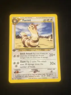 Furret 35/111 1st Edition Neo Genesis Pokemon Card - Image 1