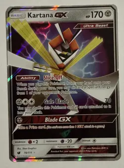 Kartana GX 70/111 - Crimson Invasion Pokemon TCG Card Near Mint - Image 1