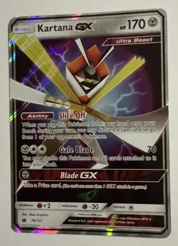 Kartana GX 70/111 - Crimson Invasion Pokemon TCG Card Near Mint - Image 3