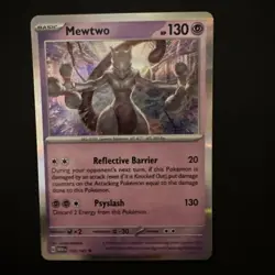 Mewtwo 150/165 Sv: 151 Holo, Reverse Holo And Japanese Holo 3 Card Lot - Image 1