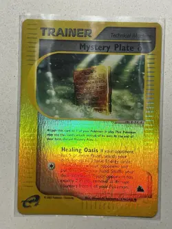 Mystery Plate 136/144 Reverse Holo Vintage Pokemon Card - LP - Image 2