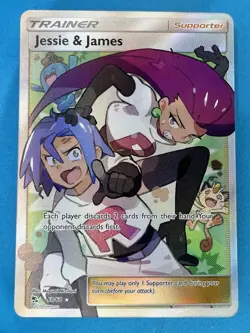 Pokemon TCG Jesse And James Full Art Trainer Card 68/68 Hidden Fates - Image 1
