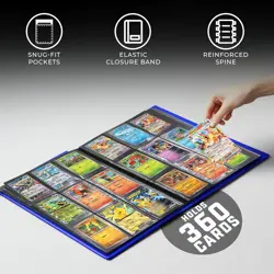 Trading Card Binder Pro-Folio - 9 Pocket Binder - Side-Loading Album, Durable - Image 3