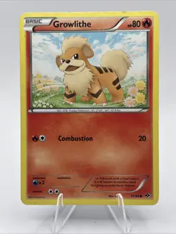 Growlithe 11/99 Next Destinies Regular Pokemon Card LP 2012 Vintage Rare - Image 1