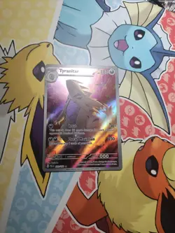 Pokemon TCG Tyranitar Paldea Evolved Holo Card 222/193 See description - Image 1