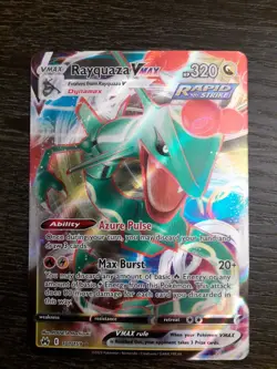 Pokemon TCG Rayquaza VMAX Crown Zenith Holo Ultra Rare Card 101/159 - Image 1